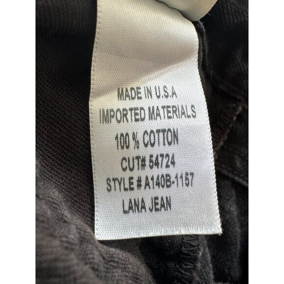 AGOLDE Lana Mid Rise Straight Leg Jeans Black Denim Womens Size 29 - Picture 8 of 16